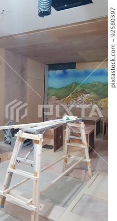 Interior, construction site, golf zone, woodworking, wood, door Interior, construction site, golf zone, woodworking, wood, door 92580397
