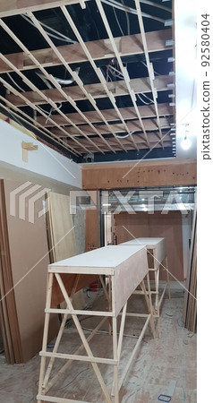 Interior, construction site, golf zone, woodworking, wood, door Interior, construction site, golf zone, woodworking, wood, door 92580404