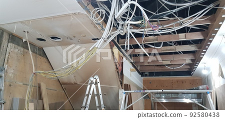 Interior, construction site, golf zone, woodworking, wood, door 92580438