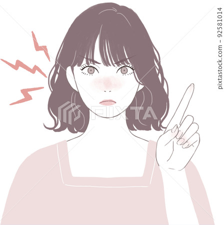 Angry Bob Cut (Perm) 可愛的女人指點 Ver 92581014