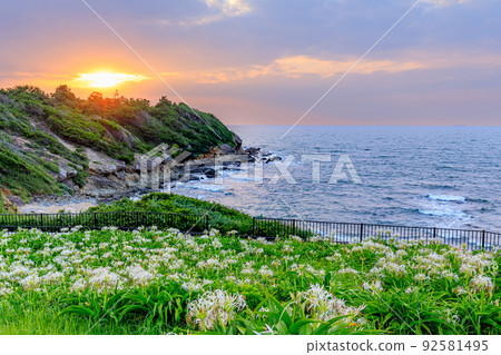福岡縣日落與濱湯夏浜蘆屋町 福岡縣日落與濱湯夏浜蘆屋町 92581495