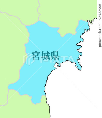Miyagi prefecture blue Miyagi prefecture blue 92582906