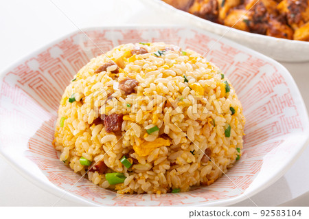 Fried rice and mapo tofu Fried rice and mapo tofu 92583104