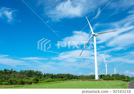 Solar power on the roof of the car Solar power on the roof of the car 92583238