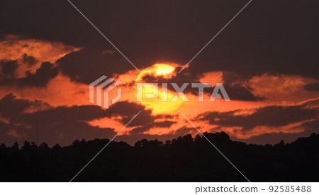 Evening landscape Evening landscape 92585488