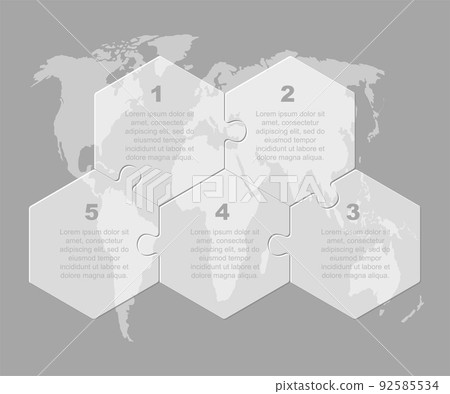 Vector diagram infographic process on 5 steps Vector diagram infographic process on 5 steps 92585534