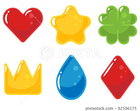 Puru Puru icon 6 types set - Stock Illustration [92586175] - PIXTA