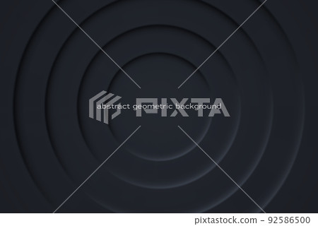 Abstract vector geometric background, shape of circles with light and shadow. Abstract vector geometric background, shape of circles with light and shadow. 92586500