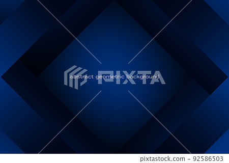 Modern geometric dark blue background. Abstract dark blue shapes background. Modern geometric dark blue background. Abstract dark blue shapes background. 92586503