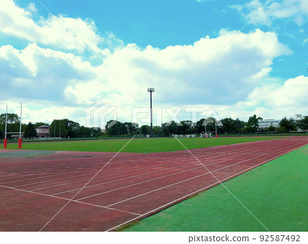 Empty stadium Empty stadium 92587492
