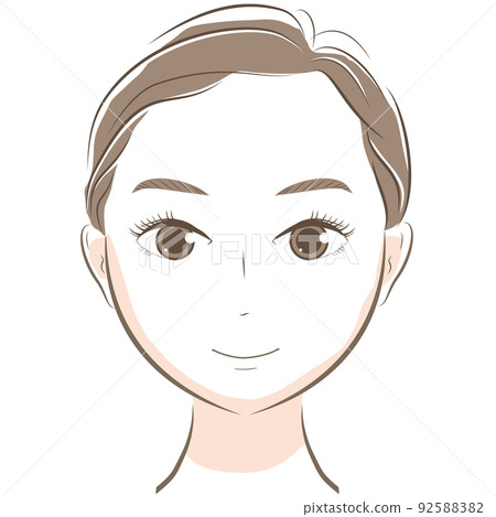 [Cosmetology / Skin Care] Women's no makeup face 92588382