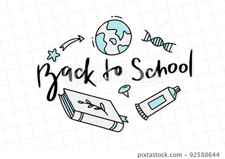Back to the lettering doodle elements school.... - Stock Illustration ...