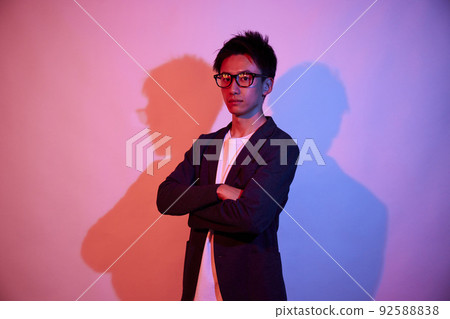 Colorful portrait of a young businessman Colorful portrait of a young businessman 92588838