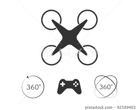 無人機和控制器圖標說明 92589403