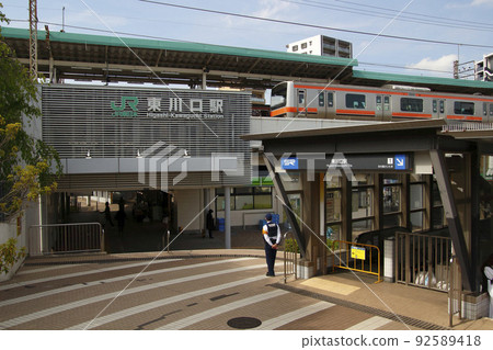 Musashino Line / Saitama Kosoku Railway at Higashi-Kawaguchi Station South Exit Musashino Line / Saitama Kosoku Railway at Higashi-Kawaguchi Station South Exit 92589418