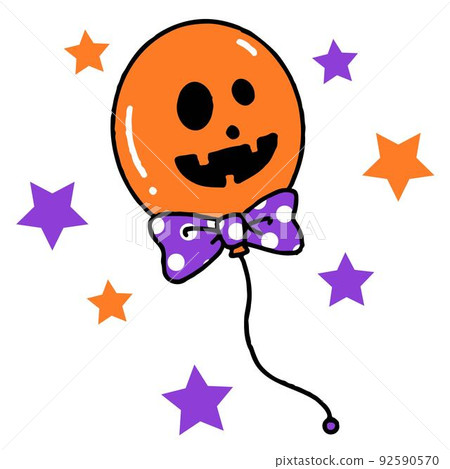 Illustration of balloons that can be used for Halloween Illustration of balloons that can be used for Halloween 92590570