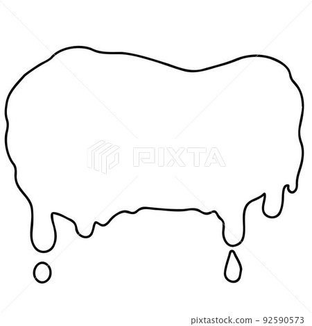 Muddy speech bubble simple 92590573