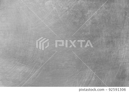 Grey scratched old metal surface steel abstract pattern texture silver background 92591306