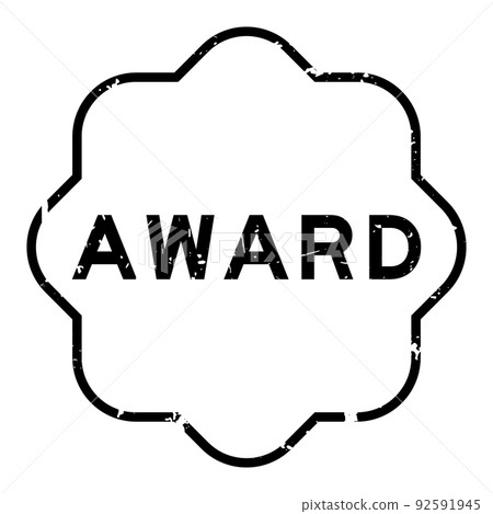 Grunge black award word rubber seal stamp on white background Grunge black award word rubber seal stamp on white background 92591945