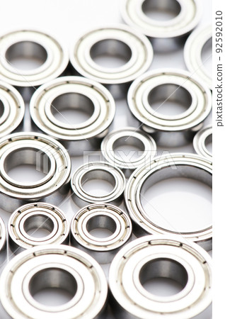 Metal bearings background 92592010
