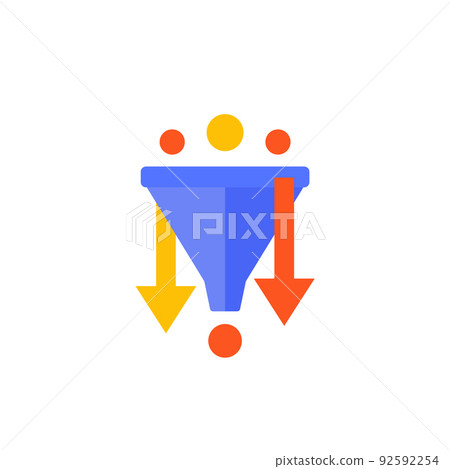 filter or funnel vector icon 92592254