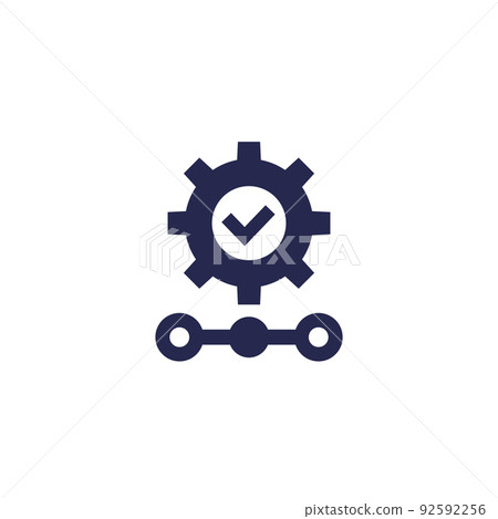 quality control of production icon quality control of production icon 92592256