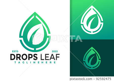 Nature Drop Leaf Logo Design, brand identity logos vector, modern logo, Logo Designs Vector Illustration Template Nature Drop Leaf Logo Design, brand identity logos vector, modern logo, Logo Designs Vector Illustration Template 92592475
