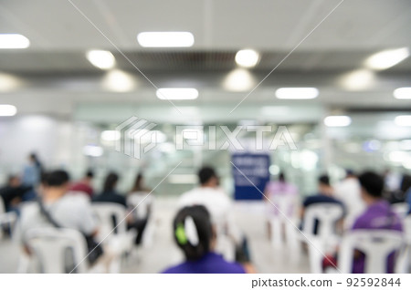 Abstract blur exhibition hall event background 92592844