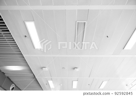 Ceiling mounted cassette type air conditioner. 92592845