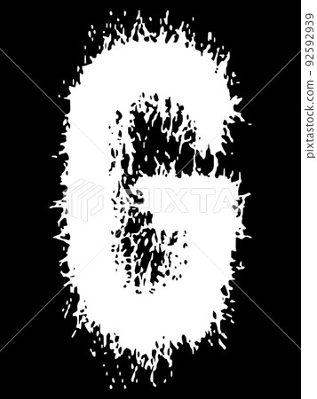 Metal music band's font.White letter with smudges on black background. Metal music band's font.White letter with smudges on black background. 92592939