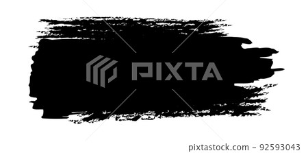 Black blob object on White Background. Vector illustration 92593043