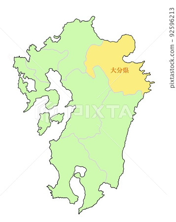 大分縣九州地區黃色 92596213