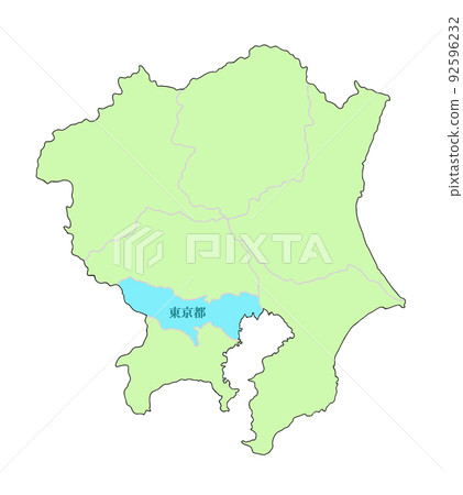 Tokyo, Kanto region, blue 92596232