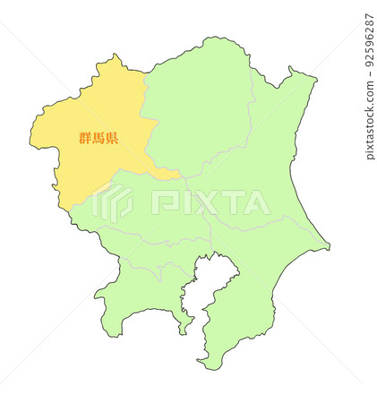 Gunma Prefecture Kanto Region Yellow Gunma Prefecture Kanto Region Yellow 92596287