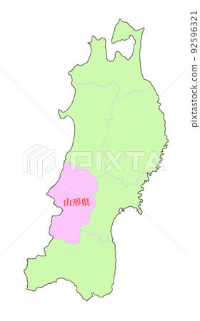 Yamagata Prefecture Tohoku region pink 92596321