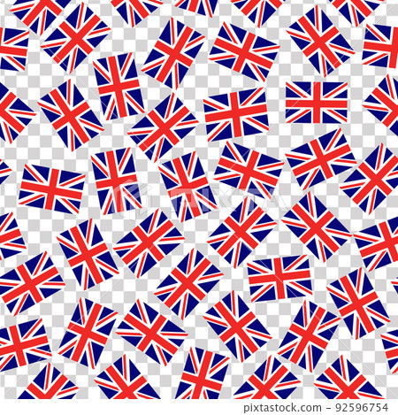 Pattern with flag of England. Seamless Pattern... - Stock Illustration ...