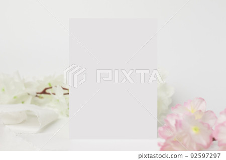 Blank greeting card with envelopes for greeting, wedding cards, birthday card, Mockup for design Blank greeting card with envelopes for greeting, wedding cards, birthday card, Mockup for design 92597297