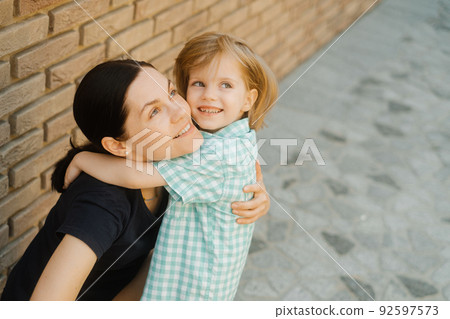 Beautiful mother and her cute little boy 92597573