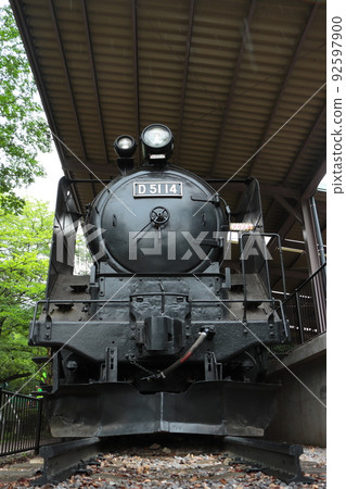 千葉縣流山市綜合體育公園內保存的D51-14型蒸汽機車 92597900