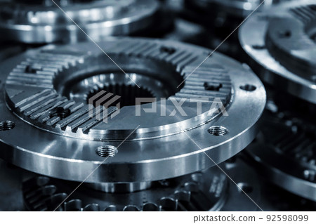 Spare parts for agricultural machines. Abstract industrial background Spare parts for agricultural machines. Abstract industrial background 92598099