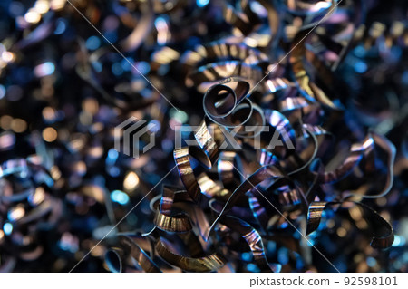 Close-up of scrap metal stored for recycling 92598101