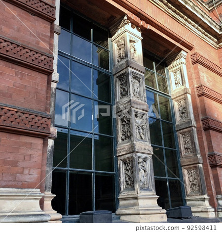 Brick architecture and windows 92598411