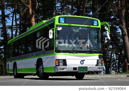 Route bus Iwateken Kotsu route bus that runs in Iwate prefecture 92599064