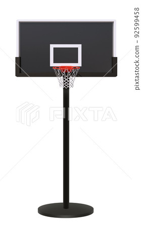 Basketball hoop on white background.3d render Basketball hoop on white background.3d render 92599458