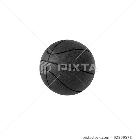 Black basketball ball isolated on white background. 3d rendering Black basketball ball isolated on white background. 3d rendering 92599578