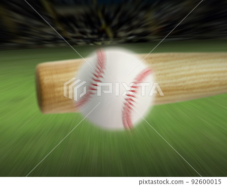 baseball hit with the motion move in sport stadium 92600015