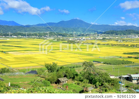 Autumn Entoku rice field and Hokushin Godake 92601150