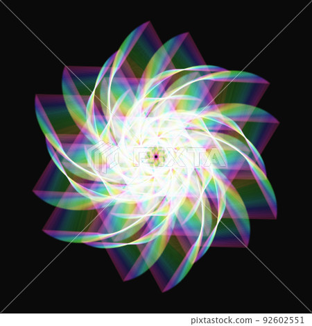 Geometric pattern Fractal pattern Mandala colorful icon 92602551