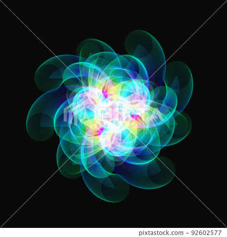 Geometric pattern Fractal pattern Mandala colorful icon 92602577