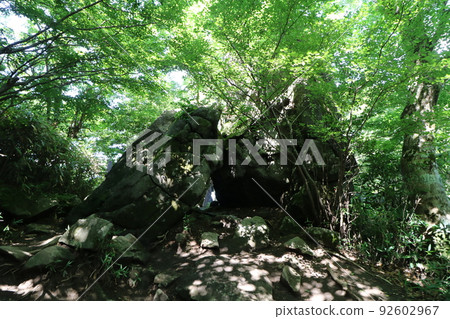 Special-looking rocks on the mountain trail of Mt. Tsukuba in Ibaraki Prefecture Special-looking rocks on the mountain trail of Mt. Tsukuba in Ibaraki Prefecture 92602967